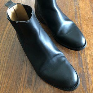 Barker Black Calf Leather Chelsea Boots
